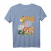 Kinder 4. Geburtstag T-Shirt mit Tieren - Niedliches Zoo Outfit für Mädchen & Jungen zum Geburtstag & Zoo Besuch