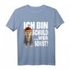 Witziges Affe Ich bin Schuld Spruch T-Shirt – Humorvolles Büro- und Arbeitsshirt für Kollegen und Affenfans