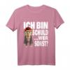 Witziges Affe Ich bin Schuld Spruch T-Shirt – Humorvolles Büro- und Arbeitsshirt für Kollegen und Affenfans