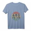 Damen Three Wise Monkeys T-Shirt mit V-Ausschnitt – Trendiges Gesellschaftssymbol für VR, AR & Metaverse Fans