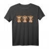 3 Affen nichts sehen hören sagen Äffchen T-Shirt – Lustiges Geschenk für Affenliebhaber, Freunde & Familie zu Geburtstag & Weihnachten