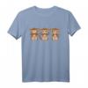 3 Affen nichts sehen hören sagen Äffchen T-Shirt – Lustiges Geschenk für Affenliebhaber, Freunde & Familie zu Geburtstag & Weihnachten
