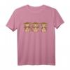 3 Affen nichts sehen hören sagen Äffchen T-Shirt – Lustiges Geschenk für Affenliebhaber, Freunde & Familie zu Geburtstag & Weihnachten