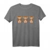 3 Affen nichts sehen hören sagen Äffchen T-Shirt – Lustiges Geschenk für Affenliebhaber, Freunde & Familie zu Geburtstag & Weihnachten