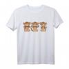 3 Affen nichts sehen hören sagen Äffchen T-Shirt – Lustiges Geschenk für Affenliebhaber, Freunde & Familie zu Geburtstag & Weihnachten