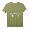 Zoo Tierpfleger Geschenkidee - EKG Herzschlag Affe T-Shirt für Tierliebhaber, Geburtstags- & Weihnachtsgeschenk