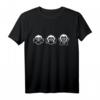 Drei Affen T-Shirt mit lustigem Spruch – Klassisch geschnitten, langlebig, perfekt für Freunde humorvoller Sprüche
