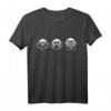 Drei Affen T-Shirt mit lustigem Spruch – Klassisch geschnitten, langlebig, perfekt für Freunde humorvoller Sprüche