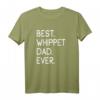 Best Whippet Dad Ever Hundepapa T-Shirt – Humorvolles Geschenk für Hundeliebhaber, Hundebesitzer & Windhundfans zum Geburtstag, Vatertag & Weihnachten