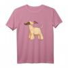 Happy Afghanischer Windhund T-Shirt - Lustiges Comic Hundemotiv für Hundehalter, Hunde-Fans & Windhundliebhaber, ideal für Gassi, Events & Geschenke