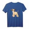Happy Afghanischer Windhund T-Shirt - Lustiges Comic Hundemotiv für Hundehalter, Hunde-Fans & Windhundliebhaber, ideal für Gassi, Events & Geschenke