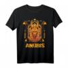 Geometrisches Anubis T-Shirt – Ägyptischer Gott des Todes Grafik Tee für Geschichtslehrer, Mythologie-Fans & Kulturelle Geschenke