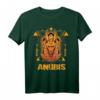 Geometrisches Anubis T-Shirt – Ägyptischer Gott des Todes Grafik Tee für Geschichtslehrer, Mythologie-Fans & Kulturelle Geschenke