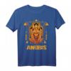 Geometrisches Anubis T-Shirt – Ägyptischer Gott des Todes Grafik Tee für Geschichtslehrer, Mythologie-Fans & Kulturelle Geschenke