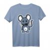 Maus T-Shirt für Kinder - Süßes Comic Mäuse Design, Klassisch geschnitten, Doppelter Saum