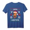 Airedale Terrier - Merry Woofmas Hund Weihnachten Xmas X-Mas T-Shirt für Hundeliebhaber & Fans – Perfektes Weihnachtsgeschenk