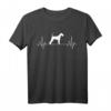Airedale Terrier Herzschlag EKG Hunde T-Shirt – Tierliebe und Gesundheit für Hundeliebhaber