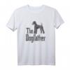 The Dogfather T-Shirt - Lustiges Airedale Terrier Hund Silhouette Geschenk für Hundeliebhaber, Züchter & Fans zu Weihnachten & Geburtstag
