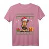 Weihnachtspyjama mit Weihnachts-Motiv von Santa Airedale Terrier – Lustiger hässlicher Pullover für Hundeliebhaber, Hundemütter & Tierfreunde zu Weihnachten