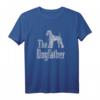 Lustiges Airedale Terrier T-Shirt - The Dogfather Silhouette, Geschenkidee für Hundebesitzer, Züchter & Fans zu Weihnachten & Geburtstag