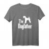 The Dogfather - Lustiges Airedale Terrier T-Shirt als Geschenk für Hundeliebhaber, Hundepapas & Hundezüchter zu Weihnachten, Geburtstag & mehr