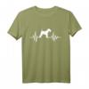 Airedale Terrier T-Shirt für Hundeliebhaber – Herzschlag-Design, klassisch geschnitten, perfekt für Hundebesitzer und Fans