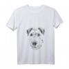 Damen Airedale Terrier T-Shirt mit V-Ausschnitt – Perfektes Hundemotiv Geschenk für Terrier-Liebhaberinnen