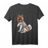 I Love Mom Akita Hund T-Shirt - Lustiges Muttertagsgeschenk für Hundemamas, Tierliebhaberinnen & Rescue Mamas