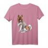 I Love Mom Akita Hund T-Shirt - Lustiges Muttertagsgeschenk für Hundemamas, Tierliebhaberinnen & Rescue Mamas