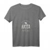 Damen Vintage Akita T-Shirt für Hundeliebhaber mit V-Ausschnitt - Leichtes, klassisch geschnittenes Hundemotiv-Design