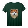 HapFrog T-Shirt mit Geometrischem Akita & Shiba Inu Hund – Klassisch geschnitten, perfektes Geschenk für Hundeliebhaber