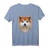HapFrog T-Shirt mit Geometrischem Akita & Shiba Inu Hund – Klassisch geschnitten, perfektes Geschenk für Hundeliebhaber