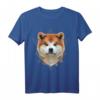 HapFrog T-Shirt mit Geometrischem Akita & Shiba Inu Hund – Klassisch geschnitten, perfektes Geschenk für Hundeliebhaber