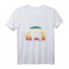 Damen Shiba Inu Sunset Retro Animal Pet Akita Doge T-Shirt mit V-Ausschnitt – Perfektes Geschenk für Hundeliebhaber zu Muttertag, Vatertag & Weihnachten