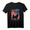 Akita Inu Dog USA Flagge T-Shirt - Patriotisches Motiv für den 4. Juli, Memorial Day & Hundeliebhaber-Geschenk