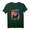 Akita Inu Dog USA Flagge T-Shirt - Patriotisches Motiv für den 4. Juli, Memorial Day & Hundeliebhaber-Geschenk