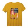 Akita Inu Dog USA Flagge T-Shirt - Patriotisches Motiv für den 4. Juli, Memorial Day & Hundeliebhaber-Geschenk
