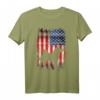 Akita Inu Dog USA Flagge T-Shirt - Patriotisches Motiv für den 4. Juli, Memorial Day & Hundeliebhaber-Geschenk