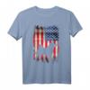 Akita Inu Dog USA Flagge T-Shirt - Patriotisches Motiv für den 4. Juli, Memorial Day & Hundeliebhaber-Geschenk