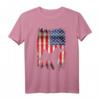 Akita Inu Dog USA Flagge T-Shirt - Patriotisches Motiv für den 4. Juli, Memorial Day & Hundeliebhaber-Geschenk