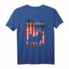 Akita Inu Dog USA Flagge T-Shirt - Patriotisches Motiv für den 4. Juli, Memorial Day & Hundeliebhaber-Geschenk