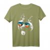 AMERICAN AKITA Hundeshirt mit Brille Sonnenbrille - Retro Style T-Shirt für Akita-Liebhaber & Hundefans