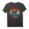 Akita Vintage Retro T-Shirt für Hundeliebhaber - Klassischer Schnitt mit Hundemotiv im Retro-Design