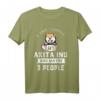 I Like Coffee My Akita And Maybe 3 People - Lustiges Dog Lover T-Shirt für Hundeliebhaber, Akita Fans & Kaffeegenießer