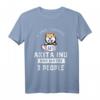 I Like Coffee My Akita And Maybe 3 People - Lustiges Dog Lover T-Shirt für Hundeliebhaber, Akita Fans & Kaffeegenießer