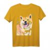 Shiba Inu Doge Akita Hund bunt Aquarell T-Shirt - Buntes Hundedesign für Tierliebhaber, Hundeliebhaber Geschenk
