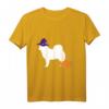 Alaskan Malamute Halloween Hund mit Hexenhut Langarmshirt – Lustiges Tierkostüm für Hunde-Liebhaber und Halloween-Feiern