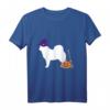 Alaskan Malamute Halloween Hund mit Hexenhut Langarmshirt – Lustiges Tierkostüm für Hunde-Liebhaber und Halloween-Feiern