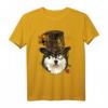 Steampunk Alaskan Malamute Dog T-Shirt - Unique Victorian-Inspired Gift for Animal and Steampunk Lovers, Perfect for Birthdays and Christmas
