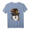 Steampunk Alaskan Malamute Dog T-Shirt - Unique Victorian-Inspired Gift for Animal and Steampunk Lovers, Perfect for Birthdays and Christmas